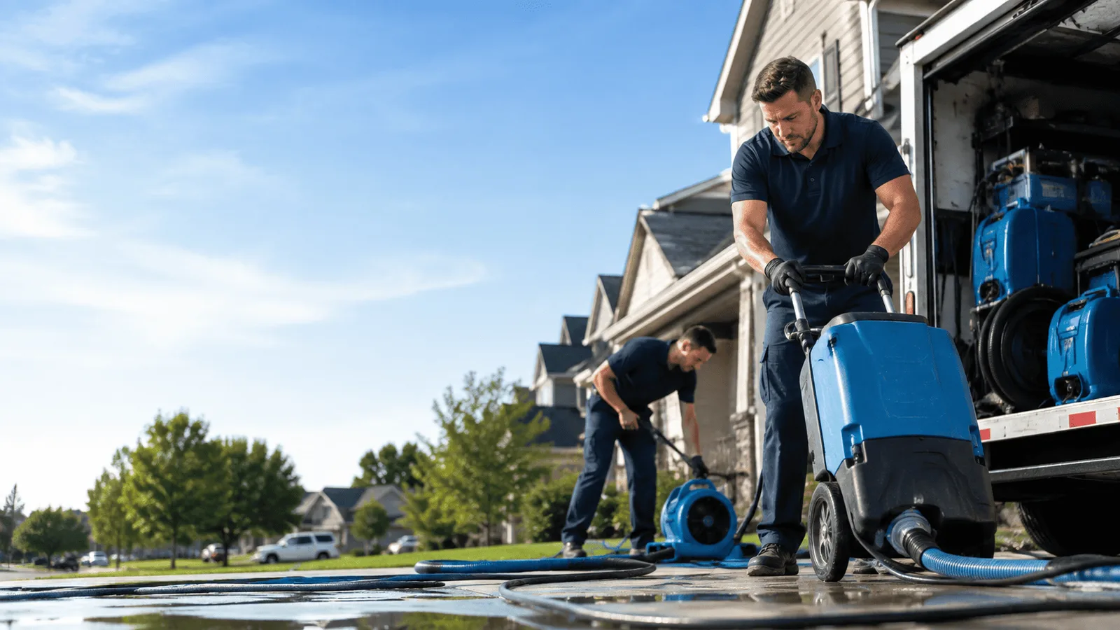 Dehumidification being performed in Ford Cliff, PA